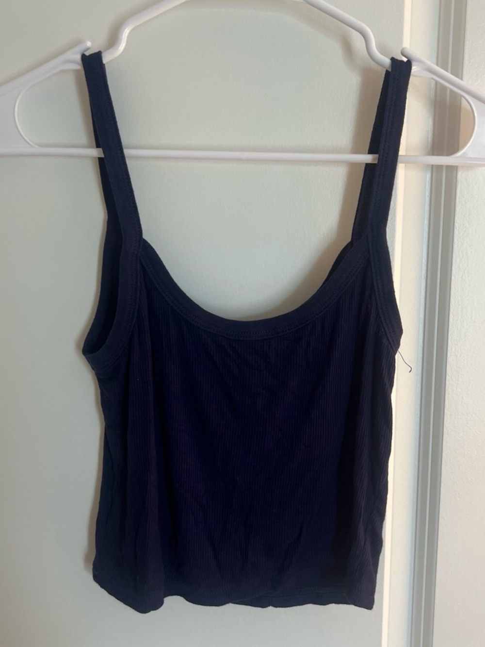 PacSun Navy Ribbed Tank Top - Scoop Neck